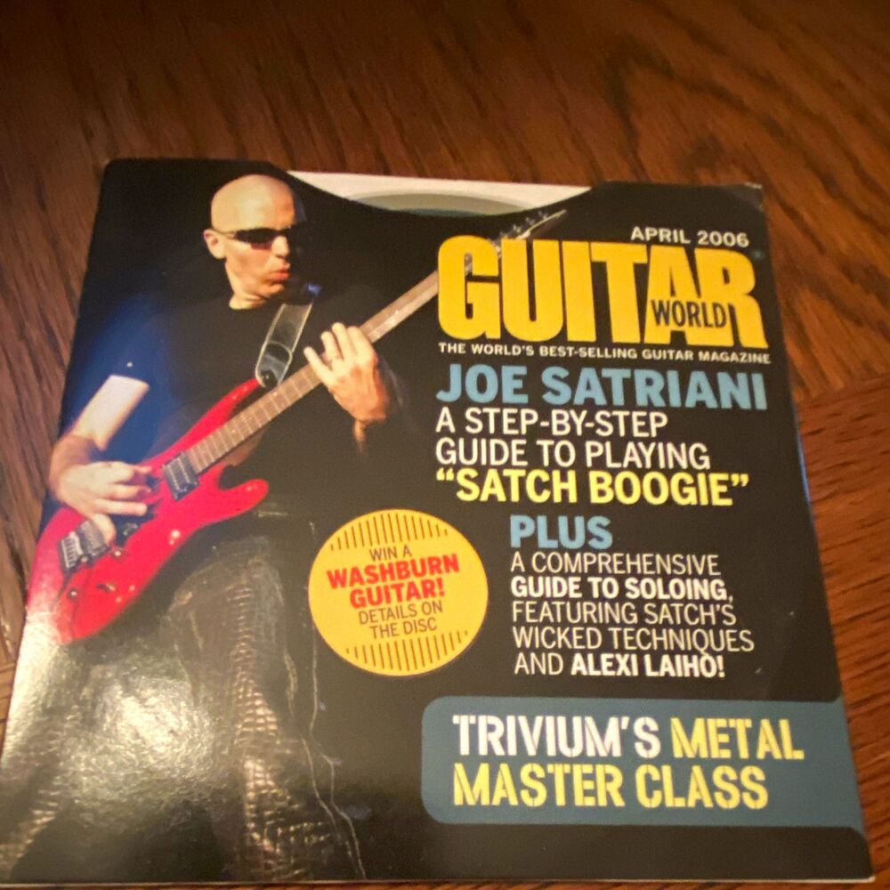 Guitar World April 2006 Lesson CDRom Joe Satriani Alexi Laiho Trivium, Soloing